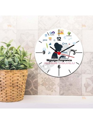 Hediyelen Bilgisayar Programcısı Duvar Saati