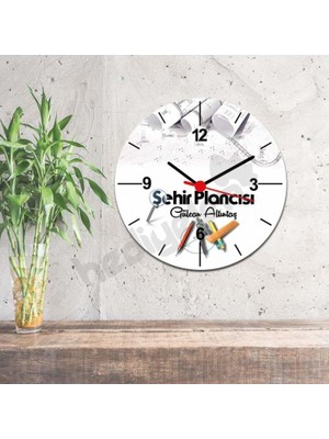Hediyelen Şehir Plancısı Duvar Saati