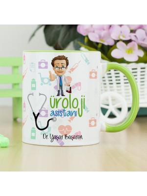 Hediyelen Üroloji Asistanı Kupa Bardak - Yeşil
