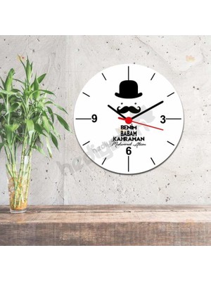 Hediyelen Benim Babam Kahraman Duvar Saati