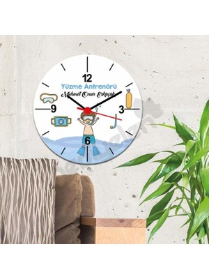Hediyelen Yüzme Antrenörü Duvar Saati