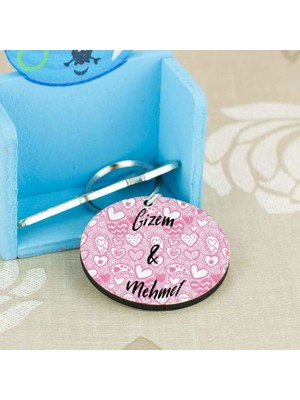 Hediyelen Kalp Tasarım Sevgili Anahtarlık