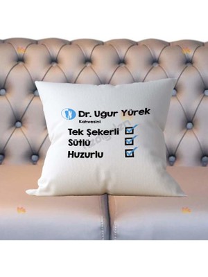 Hediyelen Doktor Çay Tasrım Yastık