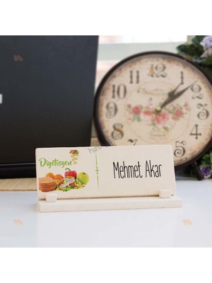 Hediyelen Diyetisyen Meyve Tasarımlı Taş İsimlik