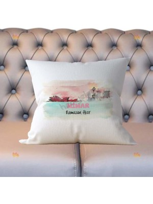 Hediyelen Mimar Modern Pembe Tasarım Yastık