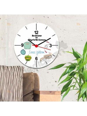 Hediyelen Beslenme Ve Diyetetik Uzmanı Duvar Saati