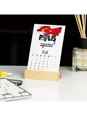 Hediyelen Polis Jop Tasarım Masa Takvimi