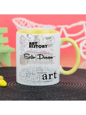 Hediyelen Sanat Tarihi Kupa Bardak - Sarı