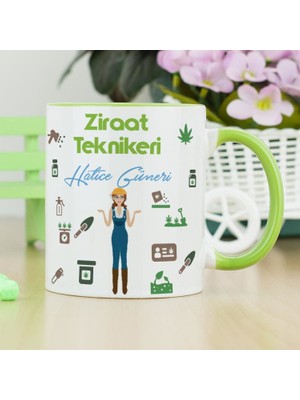 Hediyelen Ziraat Teknikeri Kupa Bardak - Yeşil