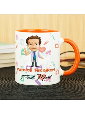 Hediyelen Patoloji Teknikeri Kupa Bardak - Turuncu