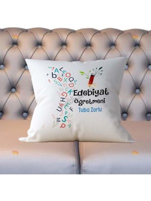 Hediyelen Edebiyat Öğretmeni Kalem Tasarım Yastık