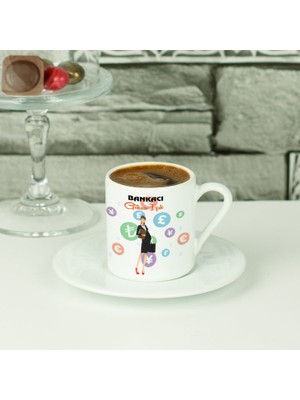 Hediyelen Bankacı Para Tasarım Kahve Fincanı