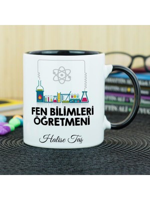 Hediyelen Fen Bilimleri Öğretmenine Hediye Kupa Bardak - Siyah
