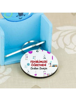 Hediyelen Fen Bilimleri Öğretmenine Hediye Anahtarlık