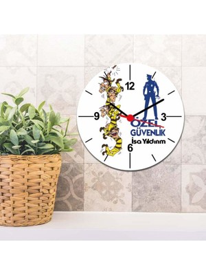 Hediyelen Özel Güvenlik Duvar Saati