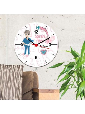 Hediyelen Cerrahi Hemşire Duvar Saati