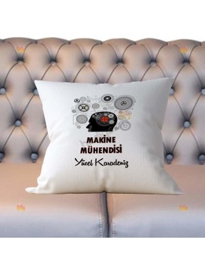Hediyelen Makine Mühendisi Beyin Tasarım Yastık