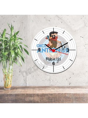 Hediyelen Okçu Antrenör Duvar Saati