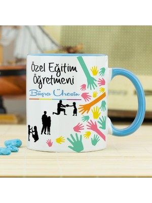 Hediyelen Özel Eğitim Öğretmenine Hediye Kupa Bardak - Mavi