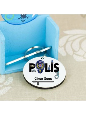 Hediyelen Polis Jop Tasarım Anahtarlık