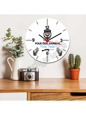Hediyelen Polis Özel Harekat Duvar Saati
