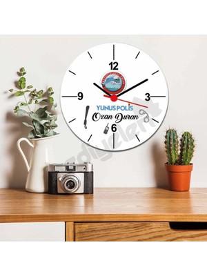 Hediyelen Yunus Polis Duvar Saati