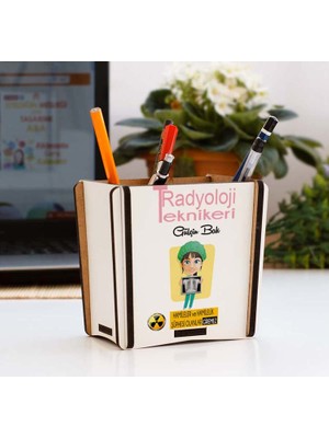 Hediyelen Radyoloji Teknikeri Pembe Tasarım Kalemlik