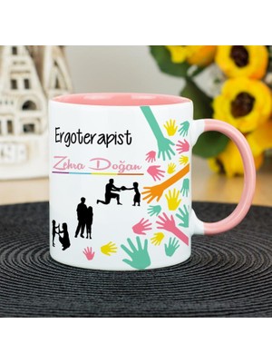 Hediyelen Ergoterapist Kupa Bardak - Pembe