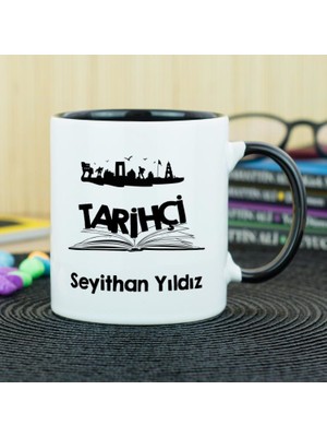 Hediyelen Tarihçi Kupa Bardak - Siyah