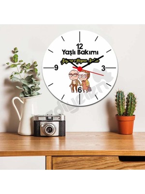Hediyelen Yaşlı Bakımı Duvar Saati