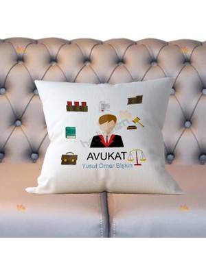 Hediyelen Avukat Figür Yastık