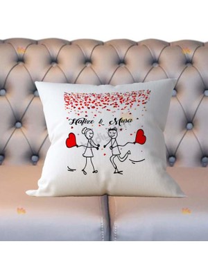 Hediyelen Çöp Çift Yastık