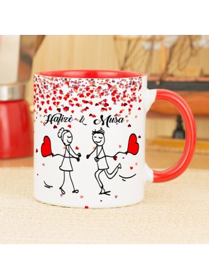 Hediyelen Aşk Kupa Bardak - Kırmızı