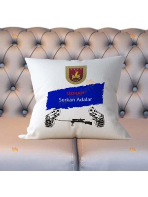 Hediyelen Uzman Mavi Tasarım Yastık