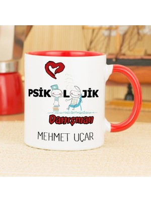Hediyelen Psikolojik Danışman Kupa Bardak - Kırmızı