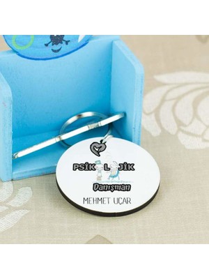 Hediyelen Psikolojik Danışman Gri Tasarım Anahtarlık