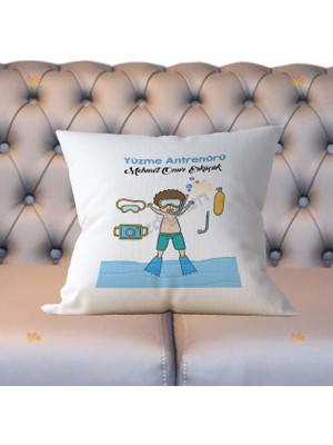 Hediyelen Yüzme Antrenörü Yastık