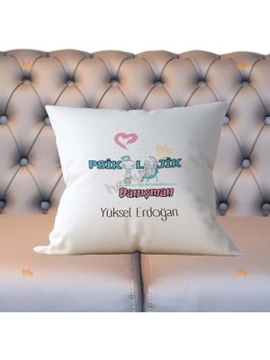 Hediyelen Psikolojik Danışman Mavi Tasarım Yastık
