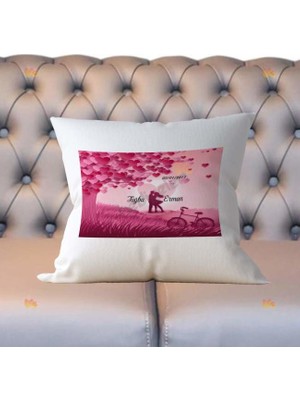 Hediyelen Ağaç Kalp Yastık