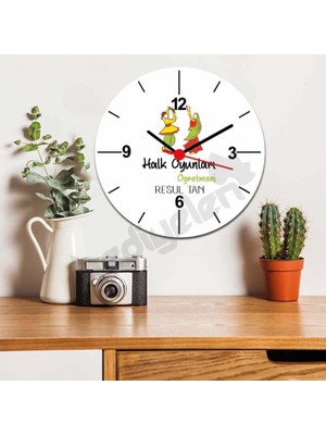 Hediyelen Halk Oyunları Öğretmenine Hediye Duvar Saati