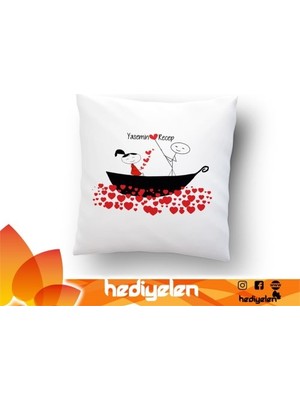 Hediyelen Yastık - Aşk Gemisi Tasarımlı