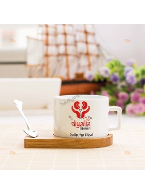 Hediyelen Diyaliz Teknikeri Stantlı Fincan