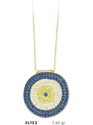 Harem Altın 14 Ayar Altın Nazar Boncuğu Kolye Kly53