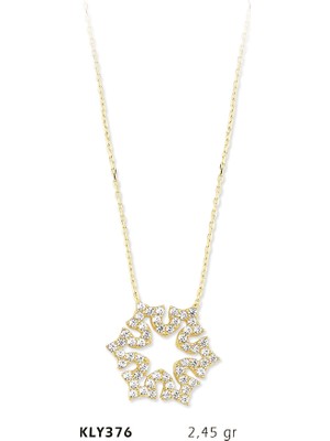 Harem Altın 14 Ayar Altın Kar Tanesi Kolye Kly376