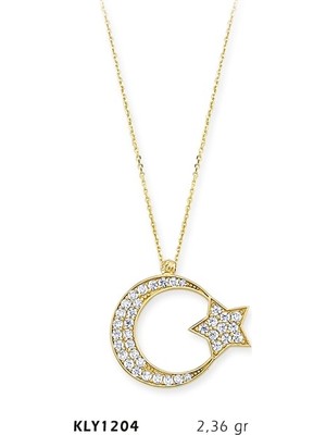 Harem Altın 14 Ayar Altın Ayyıldız Kolye Kly1204