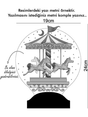 Sevgi Lambası Yeni Yıl Hediyesi Kişiye Özel Atlı Karınca Led Lamba