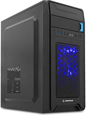 Rampage Castrum 350W Siyah 2*USB3.0+2*USB 12cm Mavi LED Fan Oyuncu Kasası