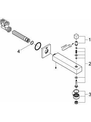 Grohe Eurocube Yön Değiştiricili Çıkış Ucu - 13304000
