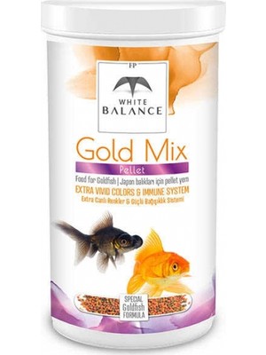 White Balance Gold Mix Pellets Japon Balığı Balık Yemi 250ml