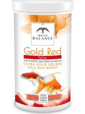 White Balance Japon Balığı Gold Red Pellets Yemi 250ml